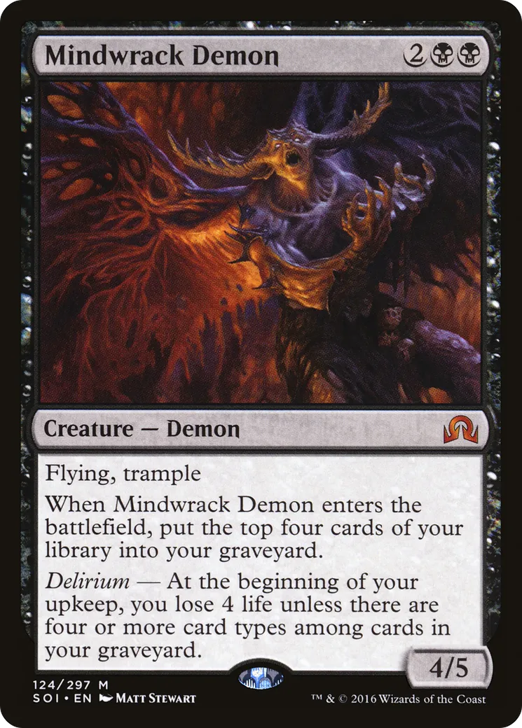 Démon de tourmental — Shadows over Innistrad — Magic: The Gathering