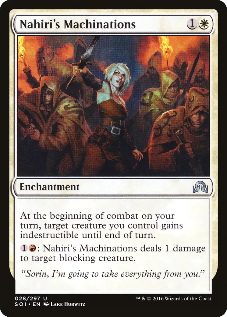 Nahiri's Machinations — Shadows over Innistrad — Magic: The Gathering