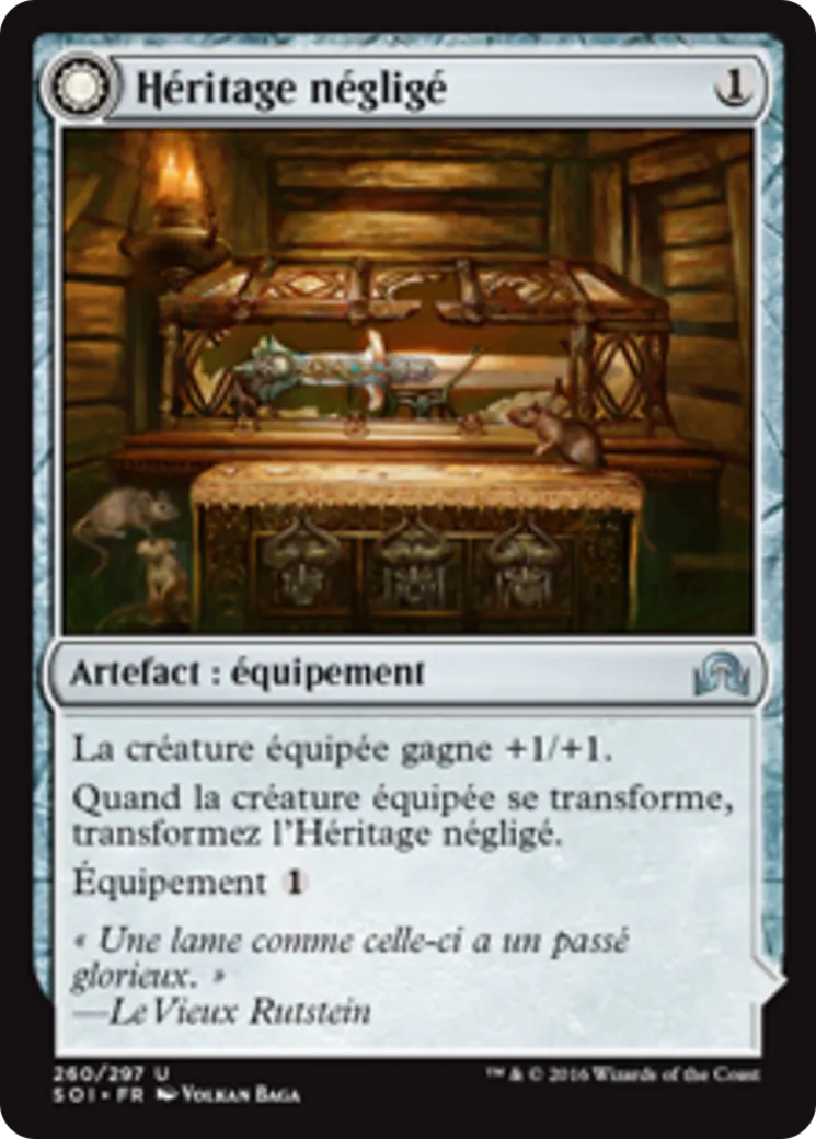 Héritage négligé // Lame de Cendregueule — Shadows over Innistrad — Magic: The Gathering