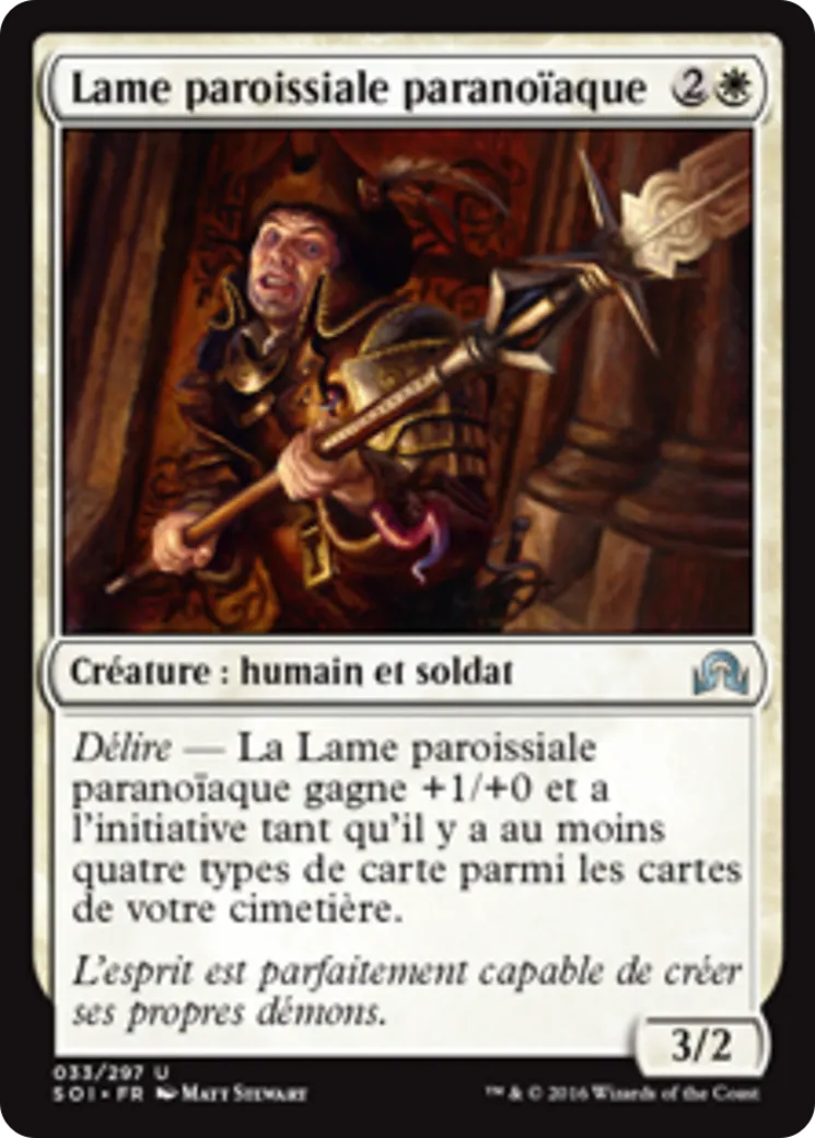Lame paroissiale paranoïaque — Shadows over Innistrad — Magic: The Gathering