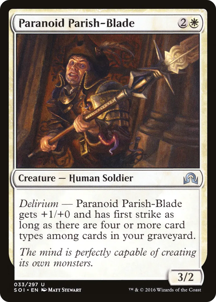Lame paroissiale paranoïaque — Shadows over Innistrad — Magic: The Gathering