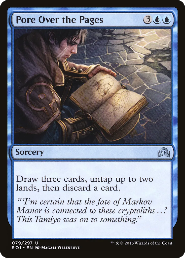 Pore Over the Pages — Shadows over Innistrad — Magic: The Gathering
