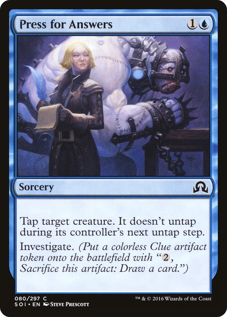 Press for Answers — Shadows over Innistrad — Magic: The Gathering