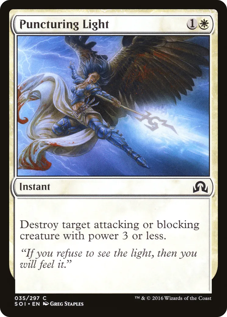 Puncturing Light — Shadows over Innistrad — Magic: The Gathering