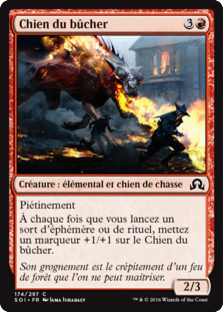 Chien du bûcher — Shadows over Innistrad — Magic: The Gathering