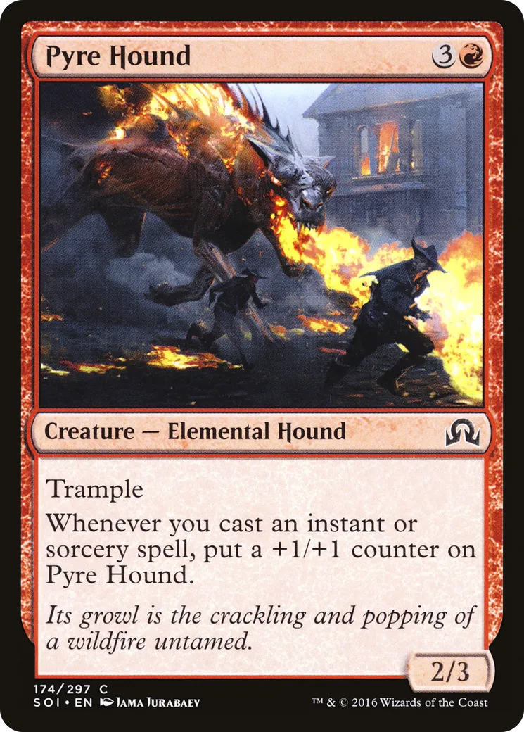 Chien du bûcher — Shadows over Innistrad — Magic: The Gathering