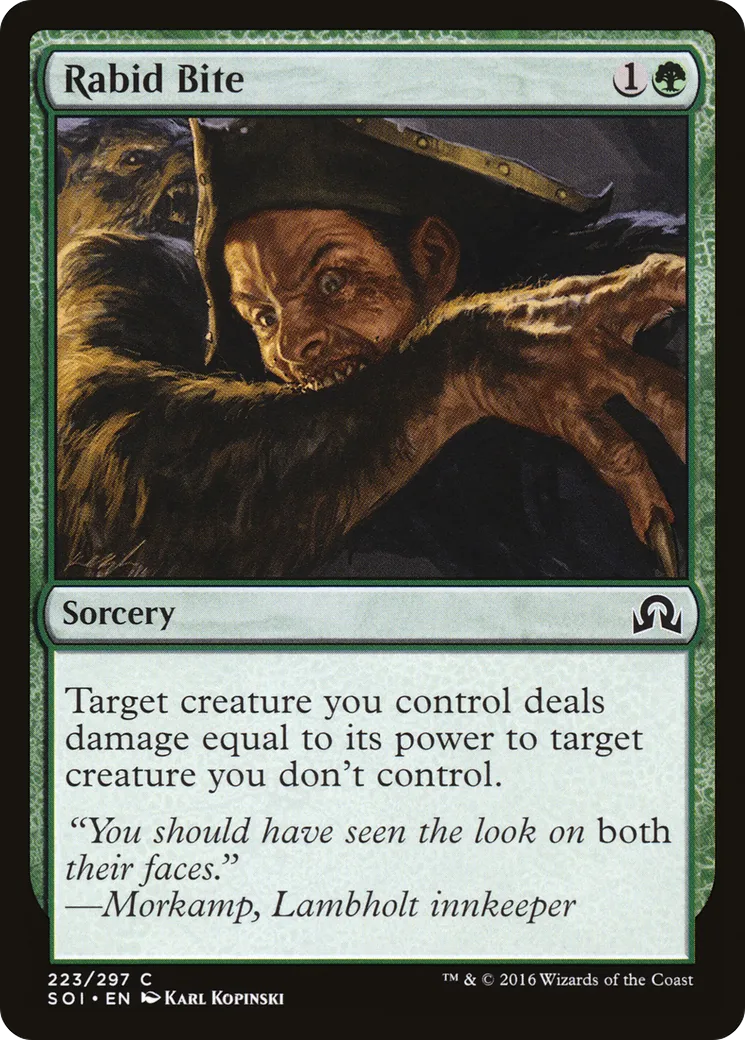Morsure enragée — Shadows over Innistrad — Magic: The Gathering
