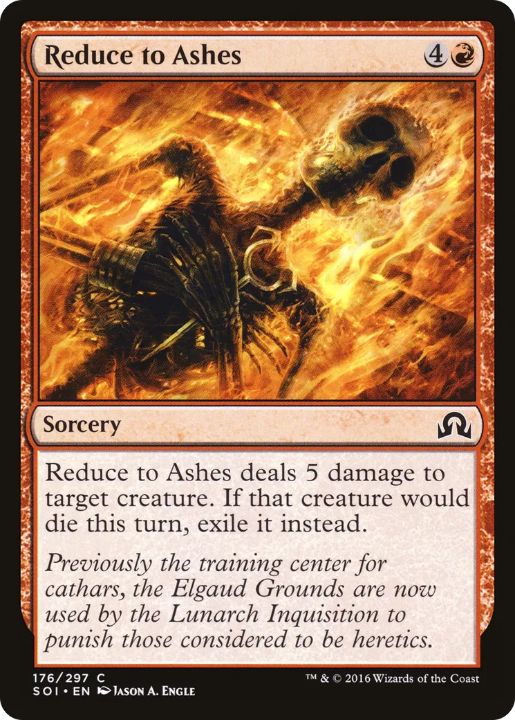 Reduce to Ashes — Shadows over Innistrad — Magic: The Gathering