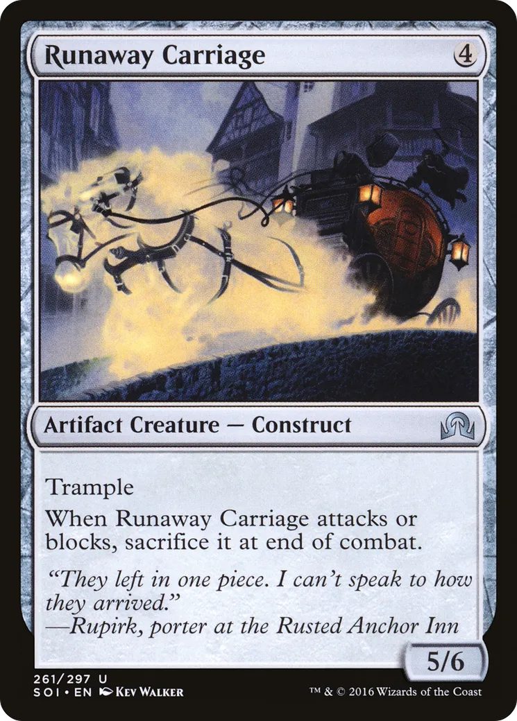 Runaway Carriage — Shadows over Innistrad — Magic: The Gathering