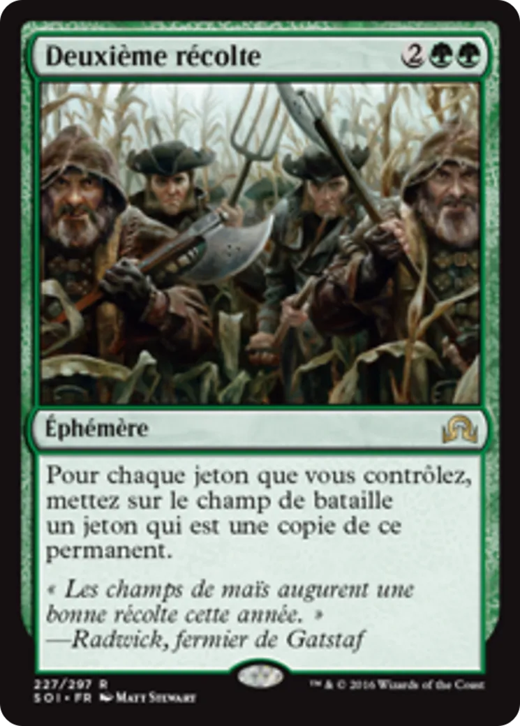 Deuxième récolte — Shadows over Innistrad — Magic: The Gathering