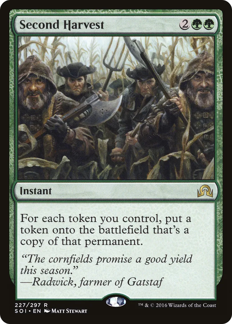 Second Harvest — Shadows over Innistrad — Magic: The Gathering