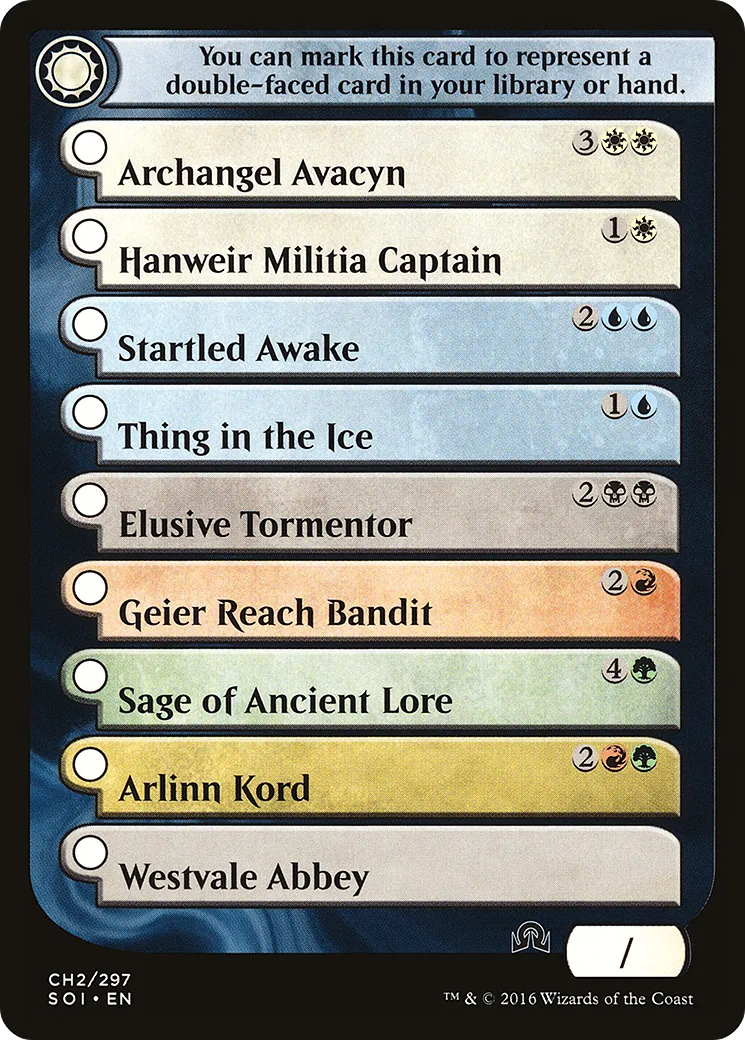 Shadows Over Innistrad Checklist 2 — Shadows over Innistrad — Magic: The Gathering