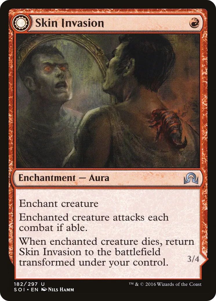 Skin Invasion // Skin Shedder — Shadows over Innistrad — Magic: The Gathering