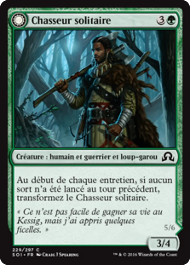 Chasseur solitaire // Membre de la meute — Shadows over Innistrad — Magic: The Gathering