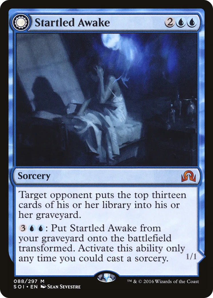 Startled Awake // Persistent Nightmare — Shadows over Innistrad — Magic: The Gathering