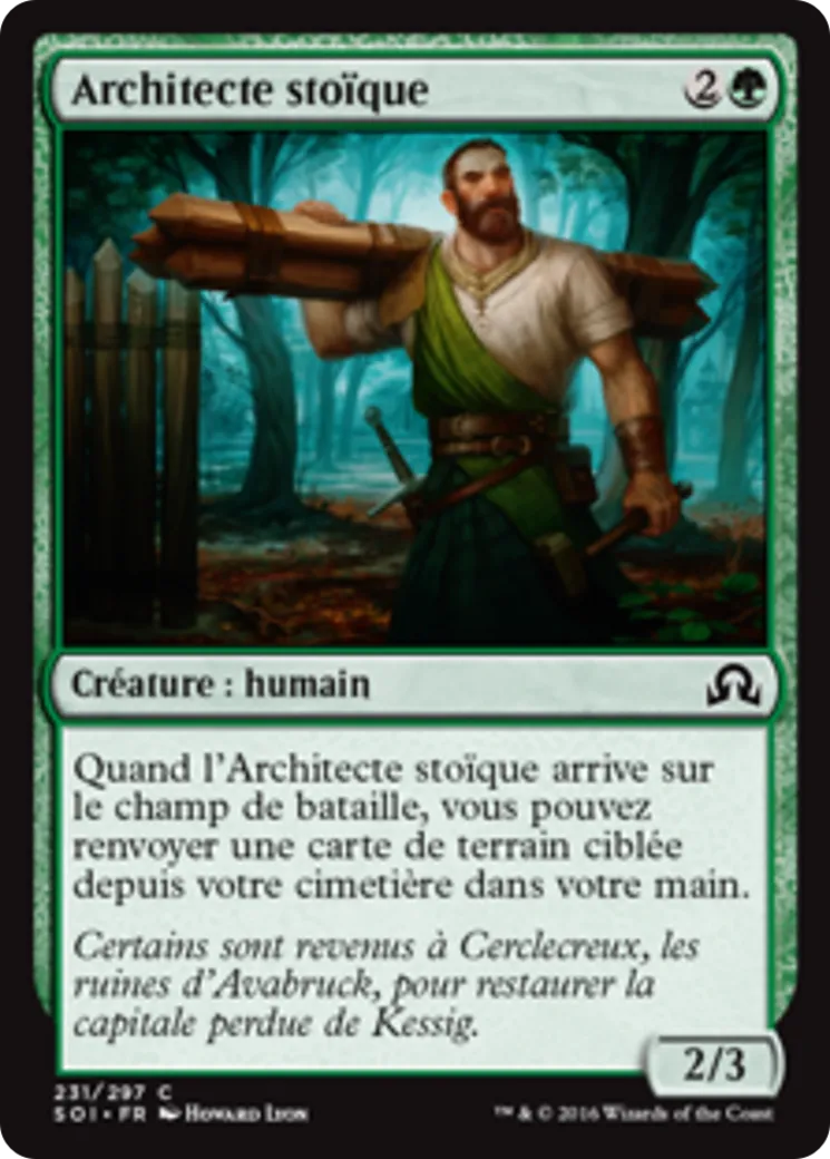 Architecte stoïque — Shadows over Innistrad — Magic: The Gathering