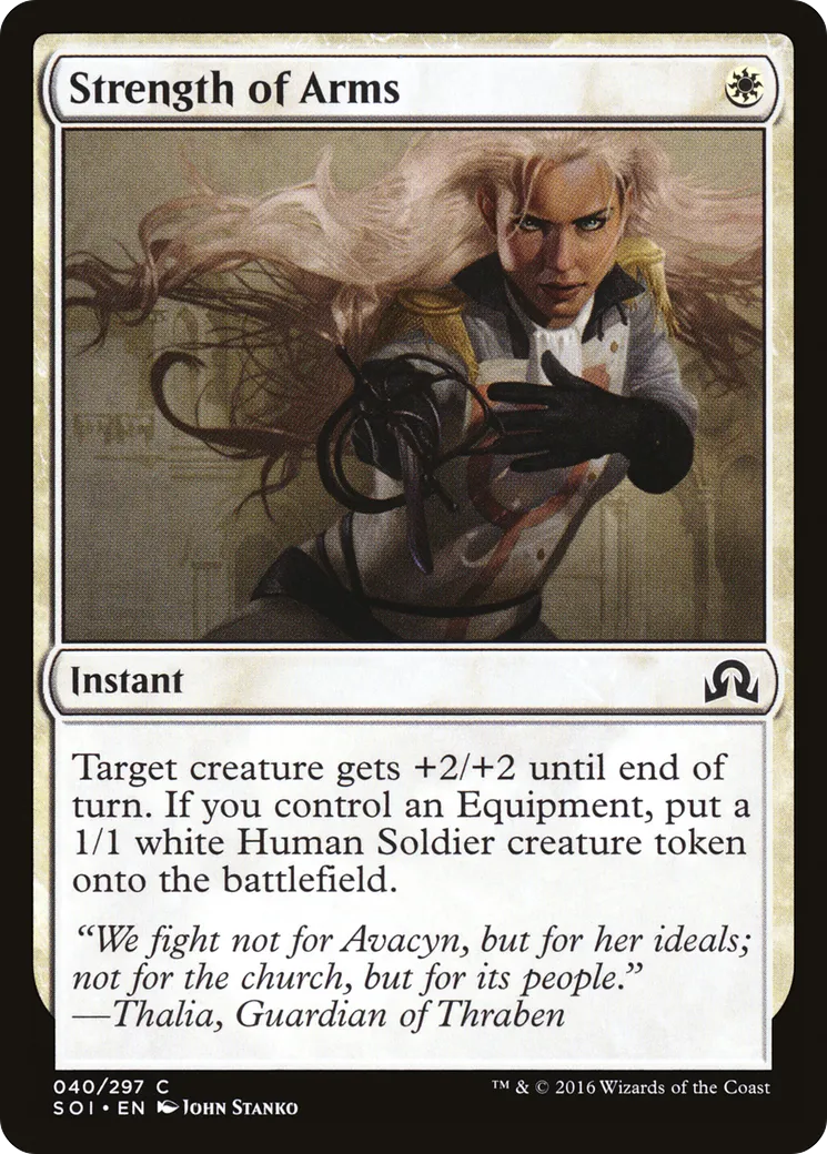 Strength of Arms — Shadows over Innistrad — Magic: The Gathering