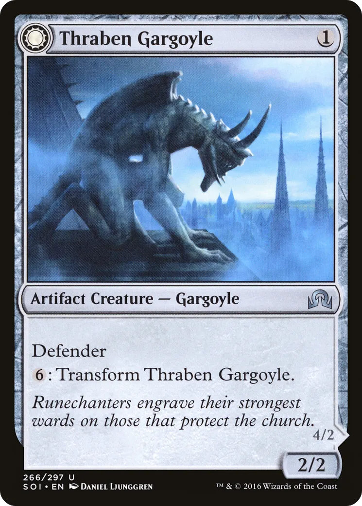 Gargouille de Thraben // Antagoniste ailepierre — Shadows over Innistrad — Magic: The Gathering