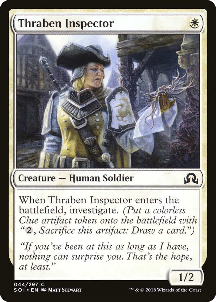 Thraben Inspector — Shadows over Innistrad — Magic: The Gathering