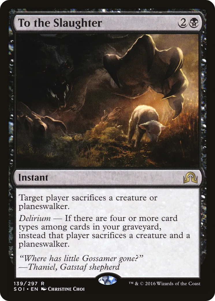 To the Slaughter — Shadows over Innistrad — Magic: The Gathering