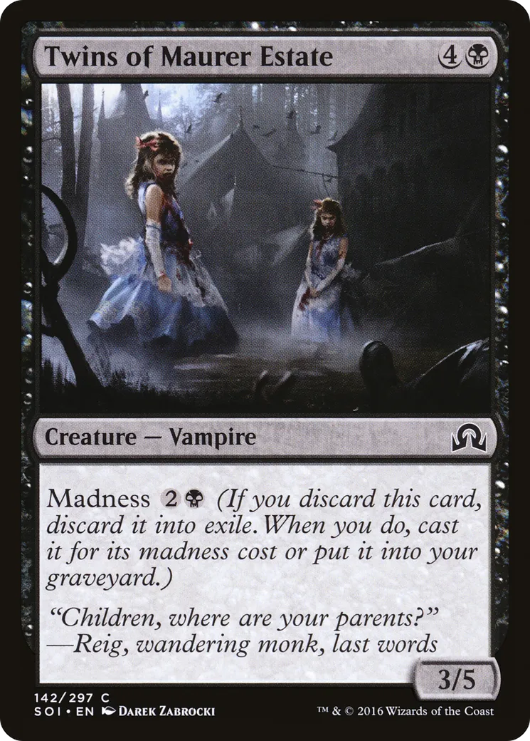 Jumelles du domaine de Maurer — Shadows over Innistrad — Magic: The Gathering
