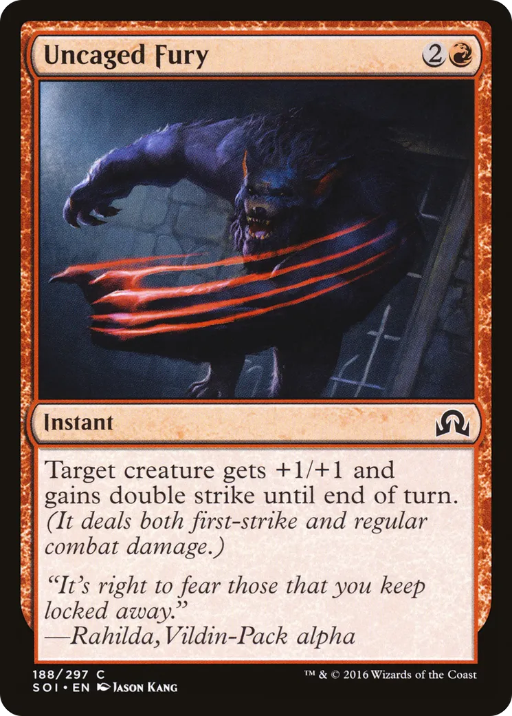 Uncaged Fury — Shadows over Innistrad — Magic: The Gathering