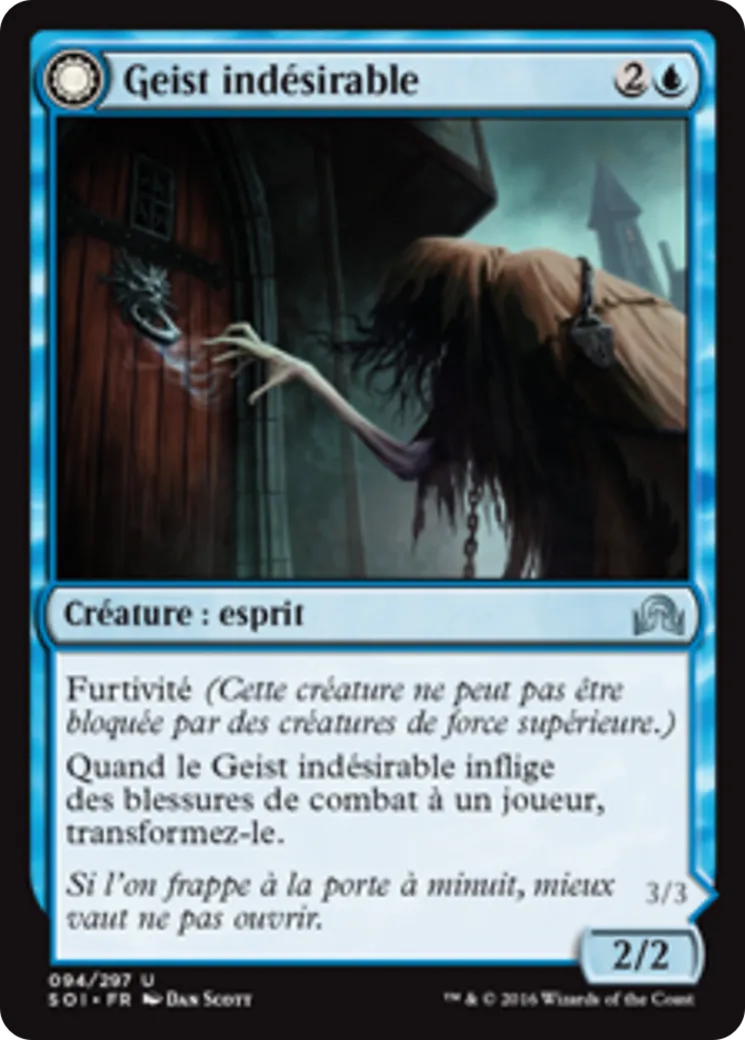 Geist indésirable // Intrus sans entraves — Shadows over Innistrad — Magic: The Gathering