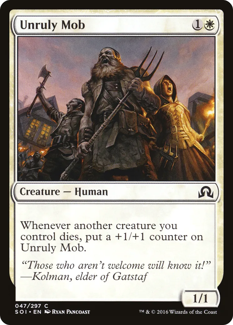 Foule indocile — Shadows over Innistrad — Magic: The Gathering