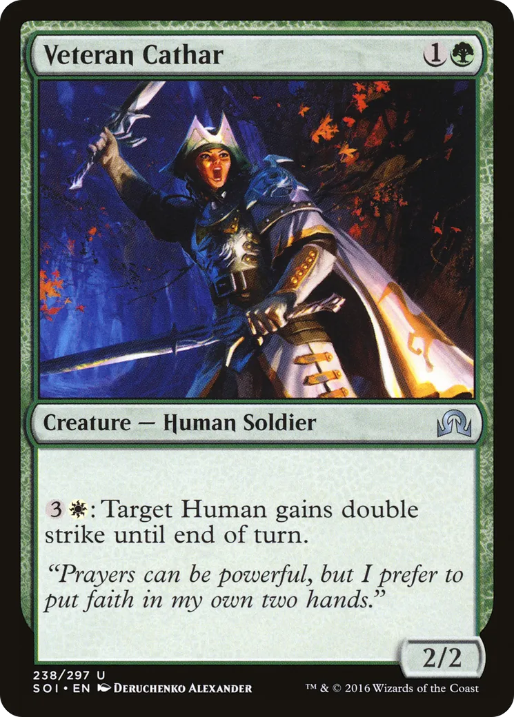 Cathare vétérane — Shadows over Innistrad — Magic: The Gathering