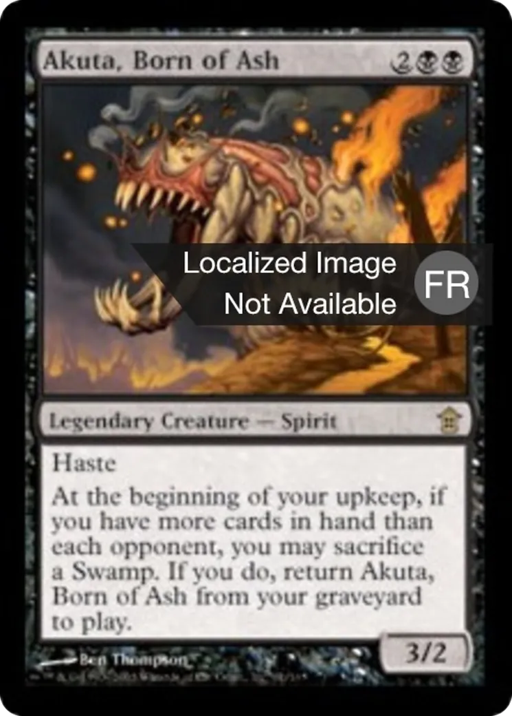 Akuta, né des cendres — Saviors of Kamigawa — Magic: The Gathering