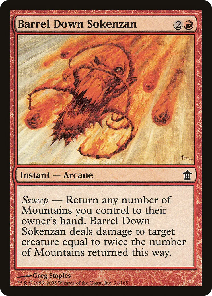 Barrel Down Sokenzan — Saviors of Kamigawa — Magic: The Gathering