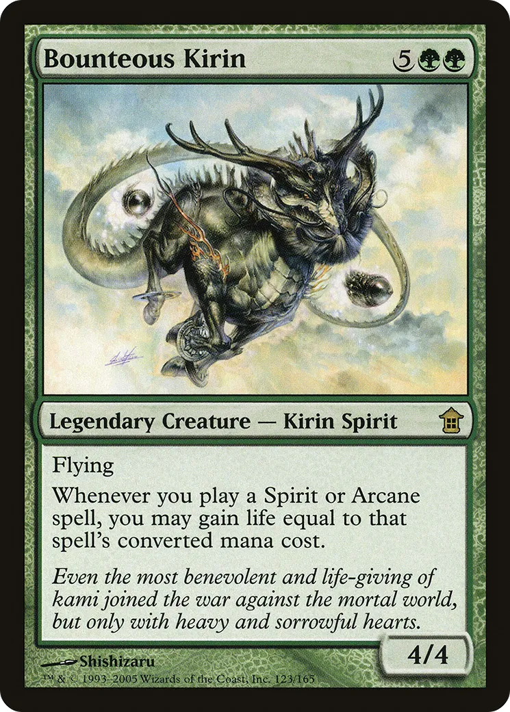 Bounteous Kirin — Saviors of Kamigawa — Magic: The Gathering