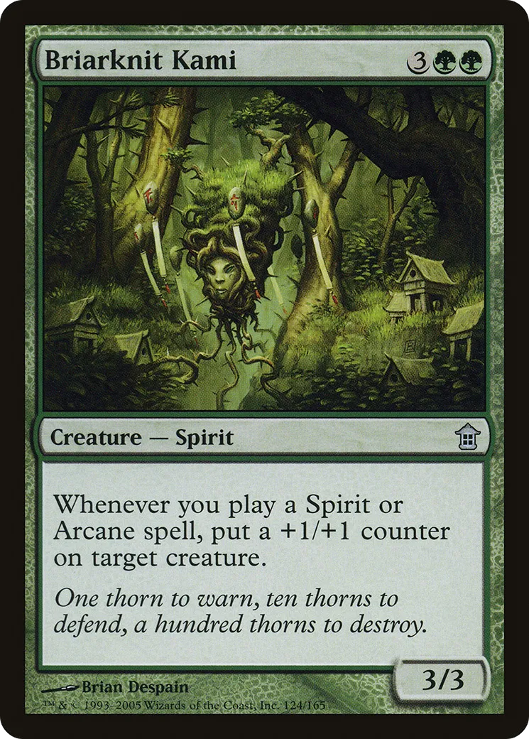 Briarknit Kami — Saviors of Kamigawa — Magic: The Gathering