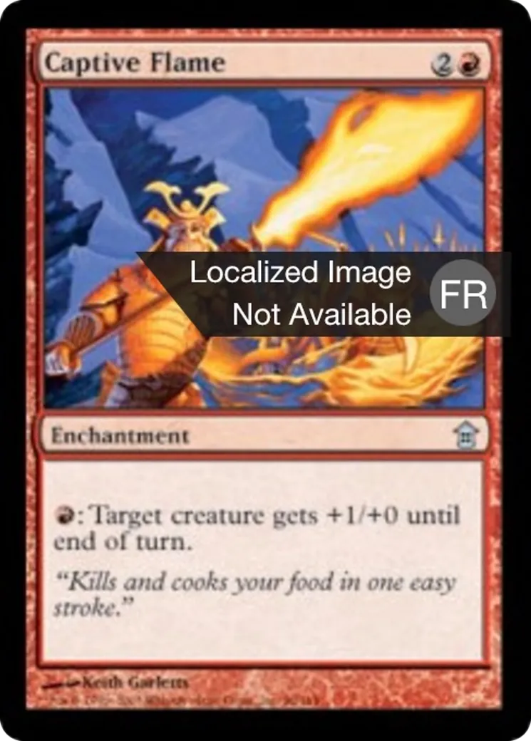 Flamme captive — Saviors of Kamigawa — Magic: The Gathering