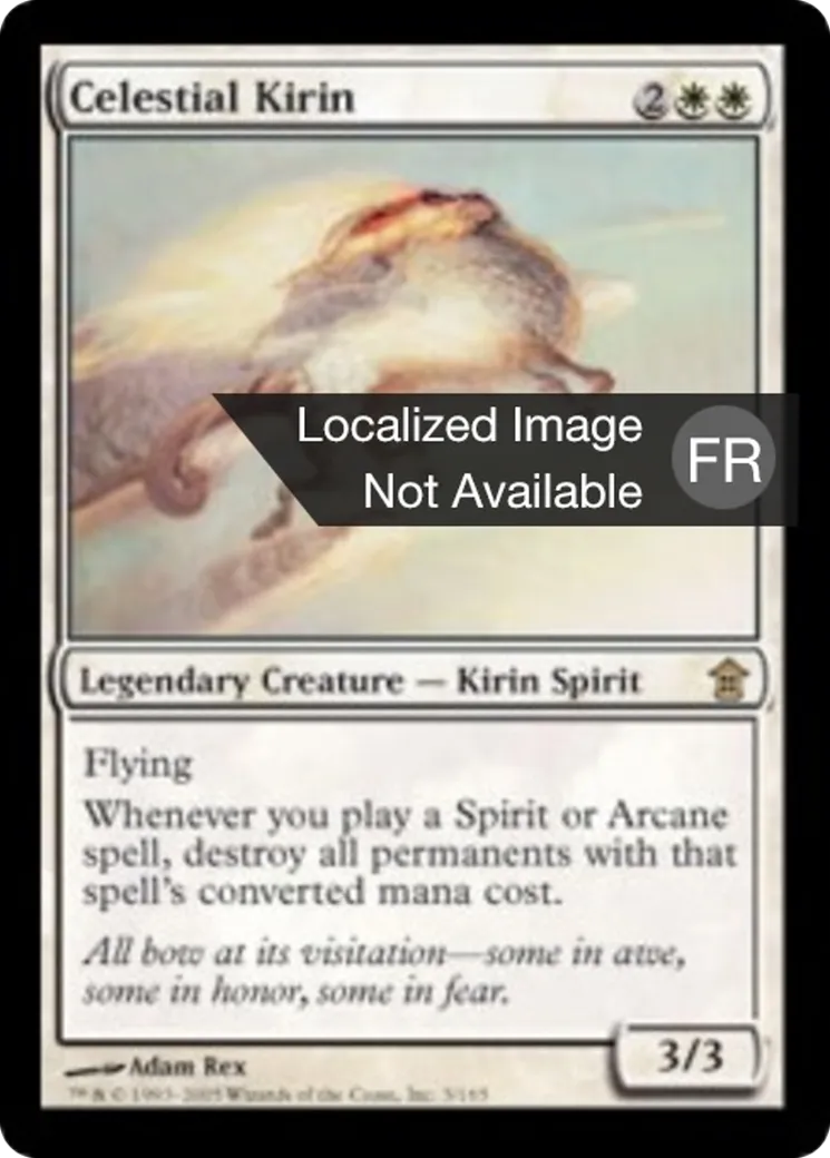 Kirin céleste — Saviors of Kamigawa — Magic: The Gathering
