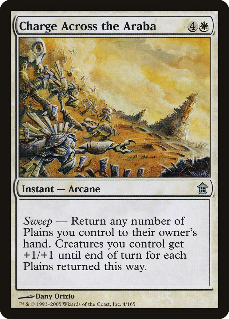 Charge Across the Araba — Saviors of Kamigawa — Magic: The Gathering
