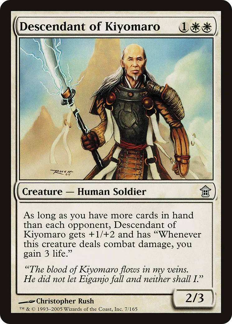 Descendant of Kiyomaro — Saviors of Kamigawa — Magic: The Gathering