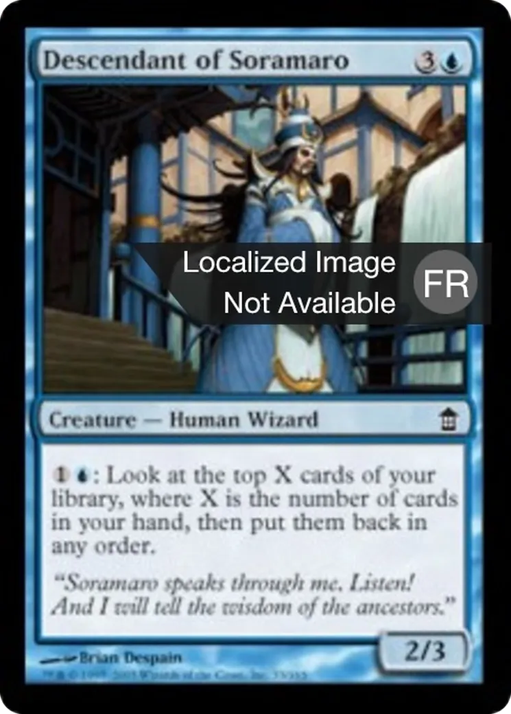 Descendant de Soramaro — Saviors of Kamigawa — Magic: The Gathering