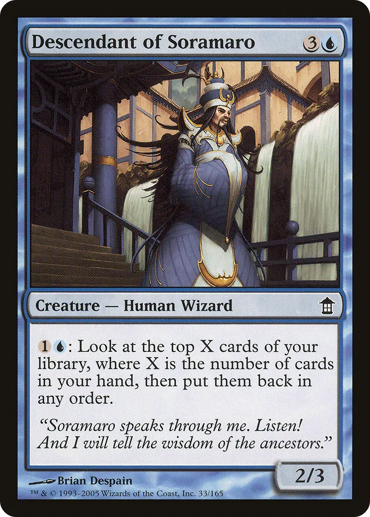 Descendant de Soramaro — Saviors of Kamigawa — Magic: The Gathering