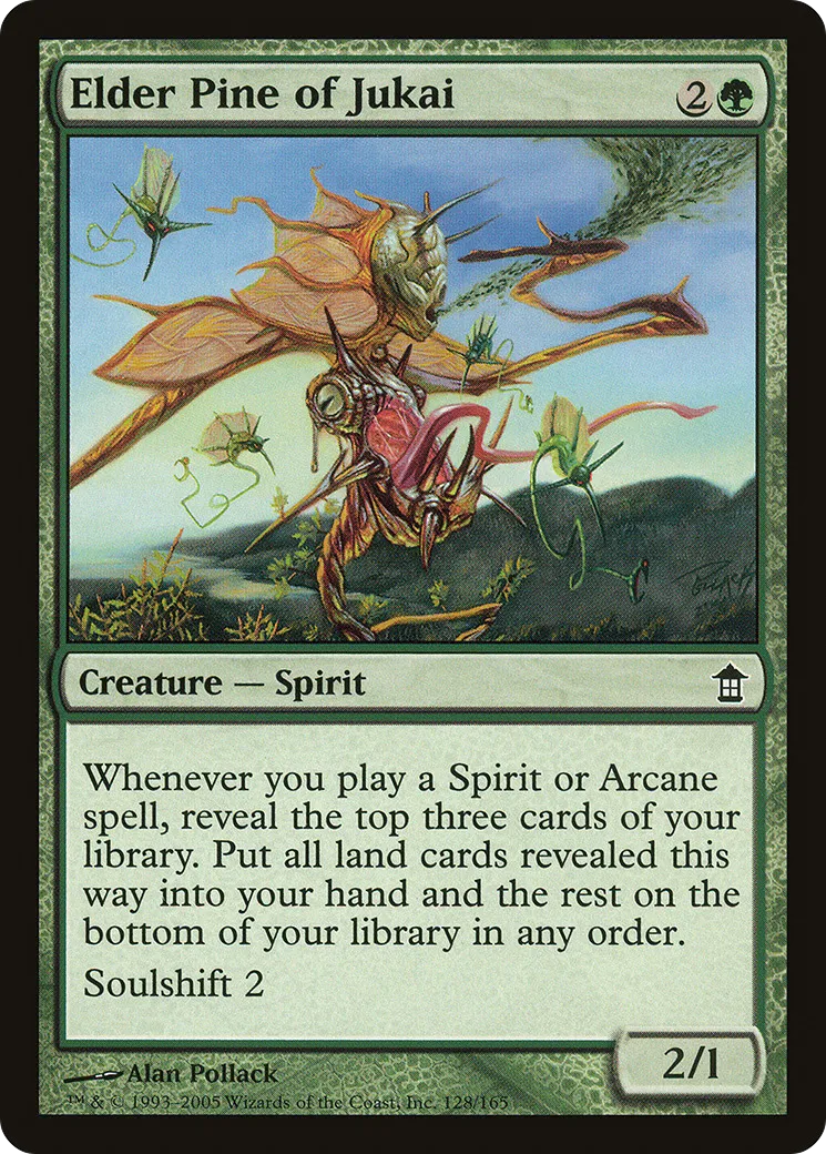 Elder Pine of Jukai — Saviors of Kamigawa — Magic: The Gathering