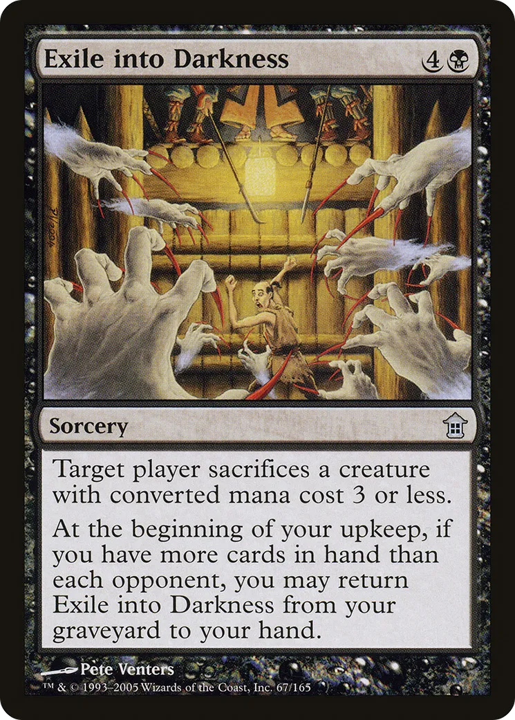 Exile into Darkness — Saviors of Kamigawa — Magic: The Gathering