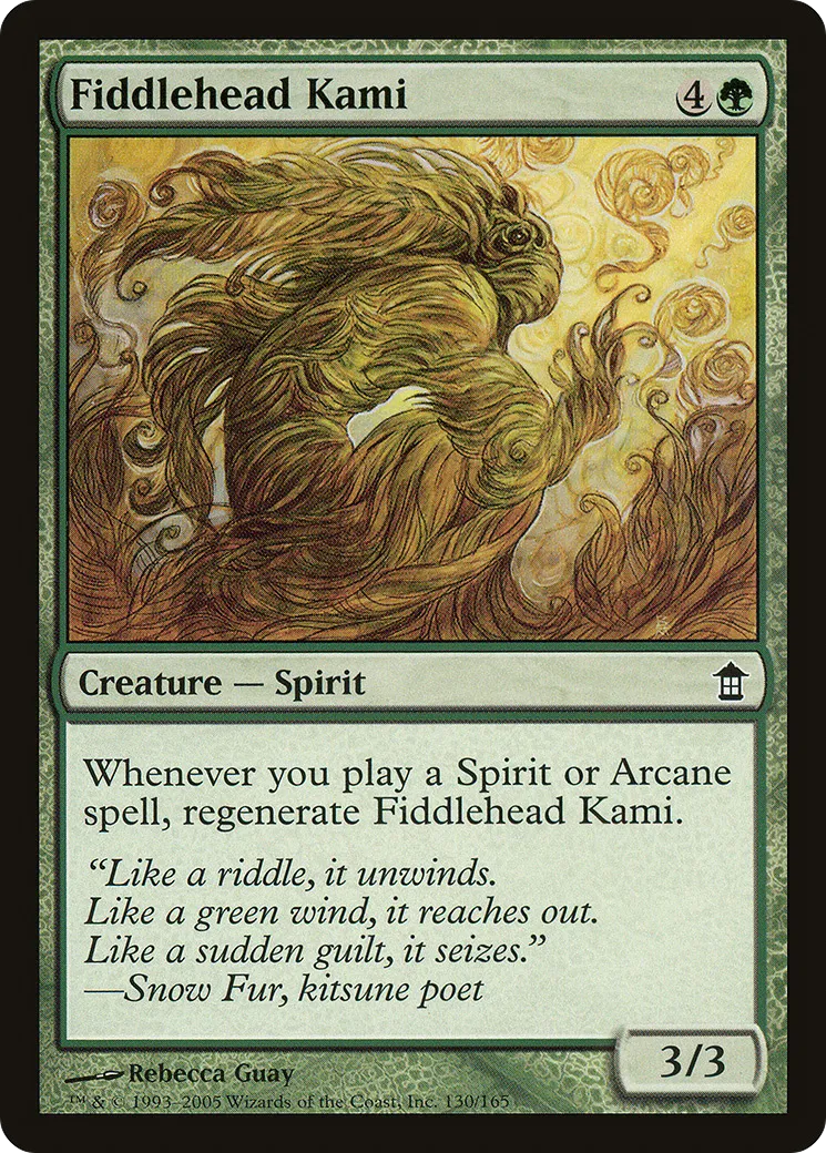 Fiddlehead Kami — Saviors of Kamigawa — Magic: The Gathering