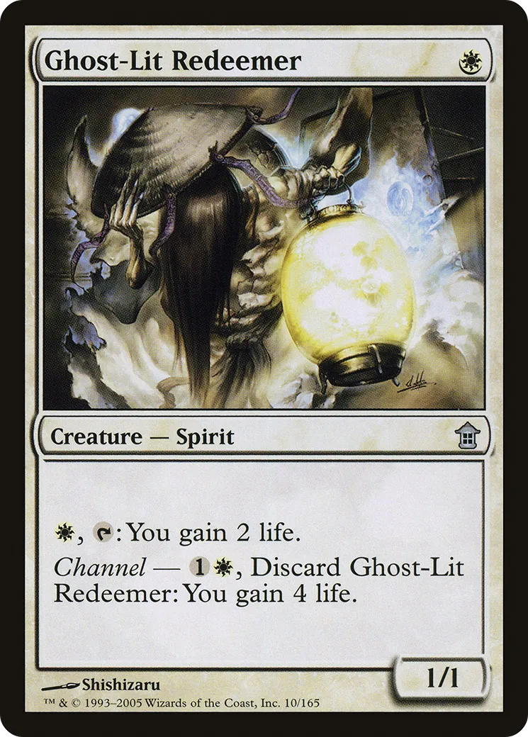Ghost-Lit Redeemer — Saviors of Kamigawa — Magic: The Gathering