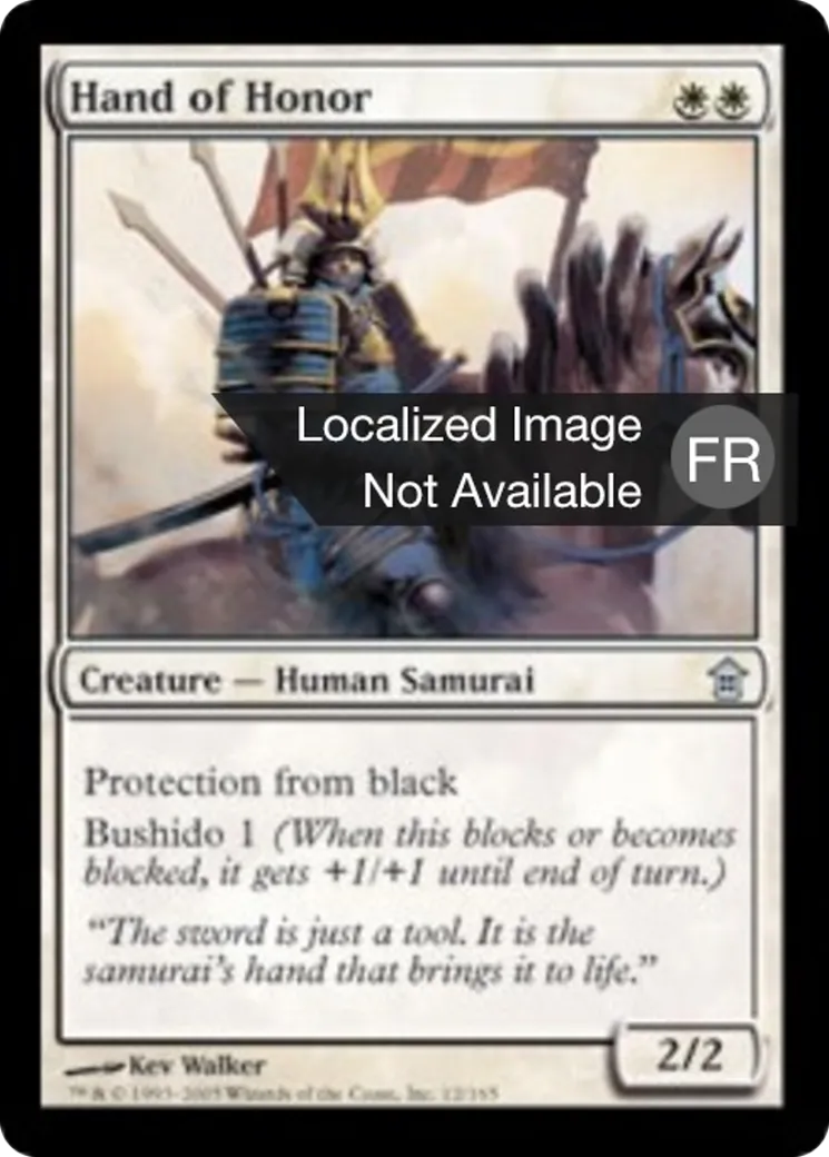 Main d'honneur — Saviors of Kamigawa — Magic: The Gathering
