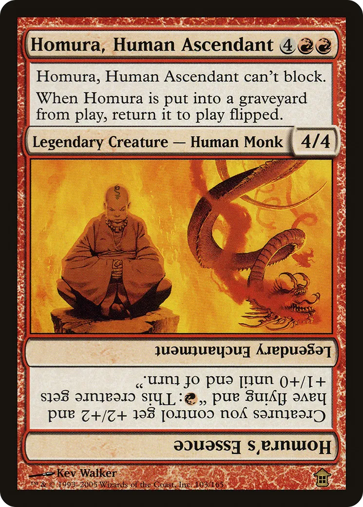 Homura, Human Ascendant // Homura's Essence — Saviors of Kamigawa — Magic: The Gathering
