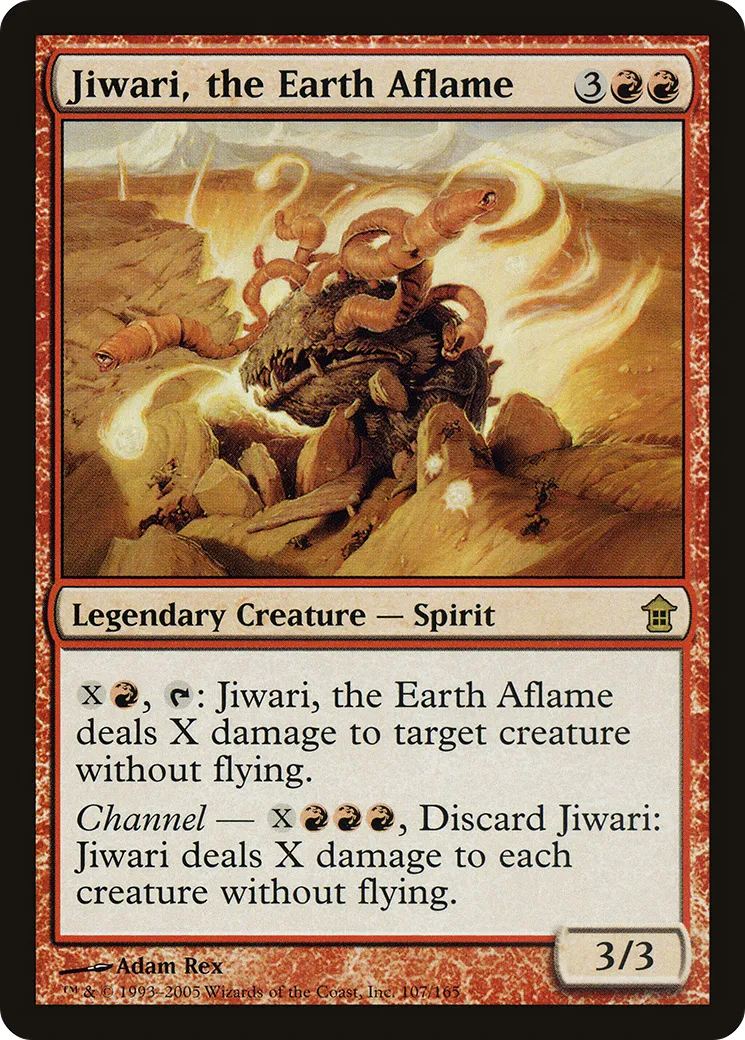 Jiwari, the Earth Aflame — Saviors of Kamigawa — Magic: The Gathering