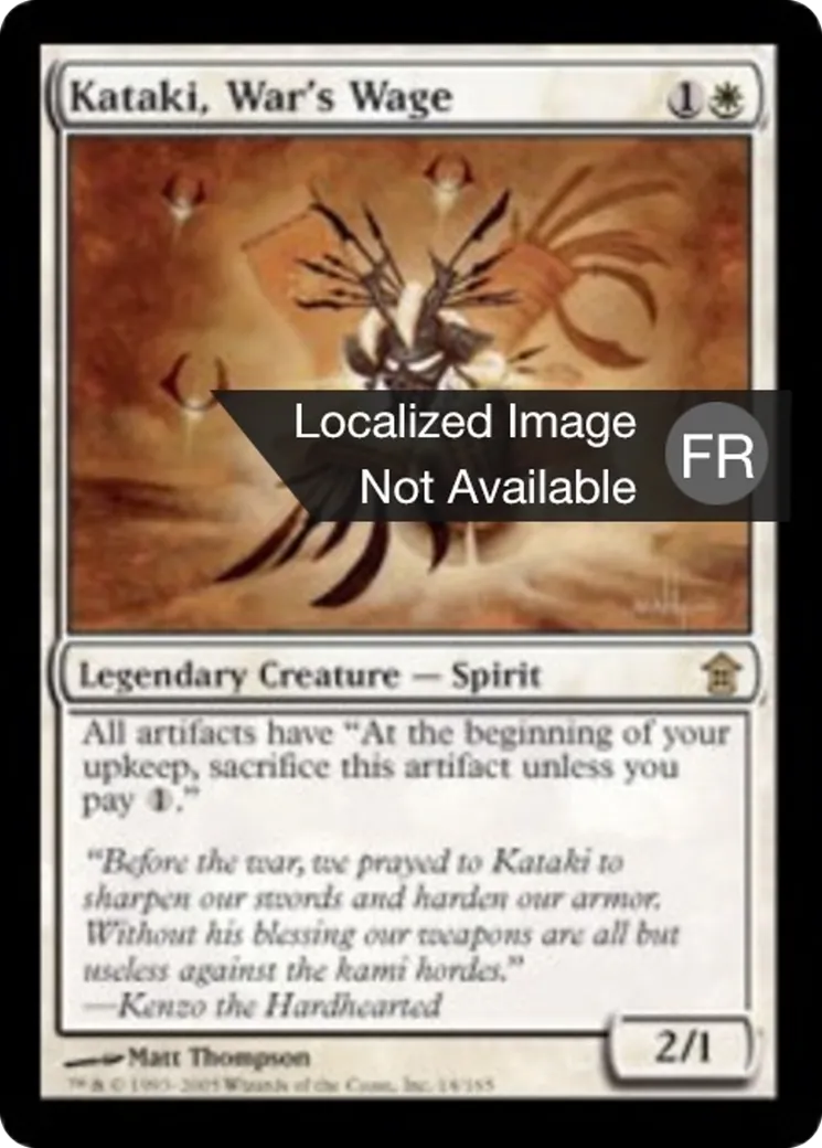 Kataki, tribut de la guerre — Saviors of Kamigawa — Magic: The Gathering