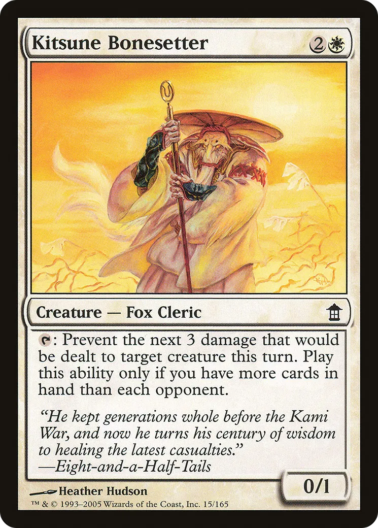 Kitsune Bonesetter — Saviors of Kamigawa — Magic: The Gathering