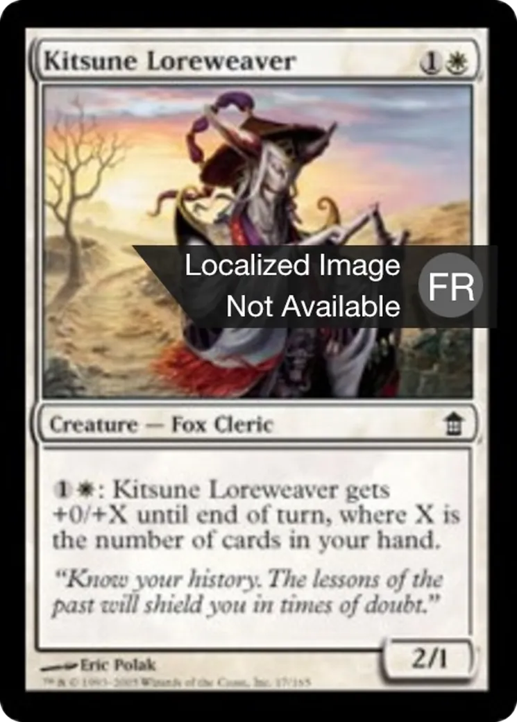Tisseur de légendes kitsune — Saviors of Kamigawa — Magic: The Gathering