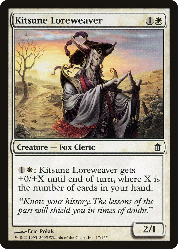 Tisseur de légendes kitsune — Saviors of Kamigawa — Magic: The Gathering